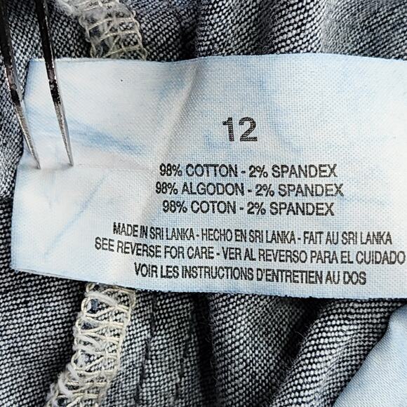 Bandolino Blu Jeans Womens 12 Blue Harper Mid Rise Crop Capri Slim Leg Stretch - Picture 6 of 13